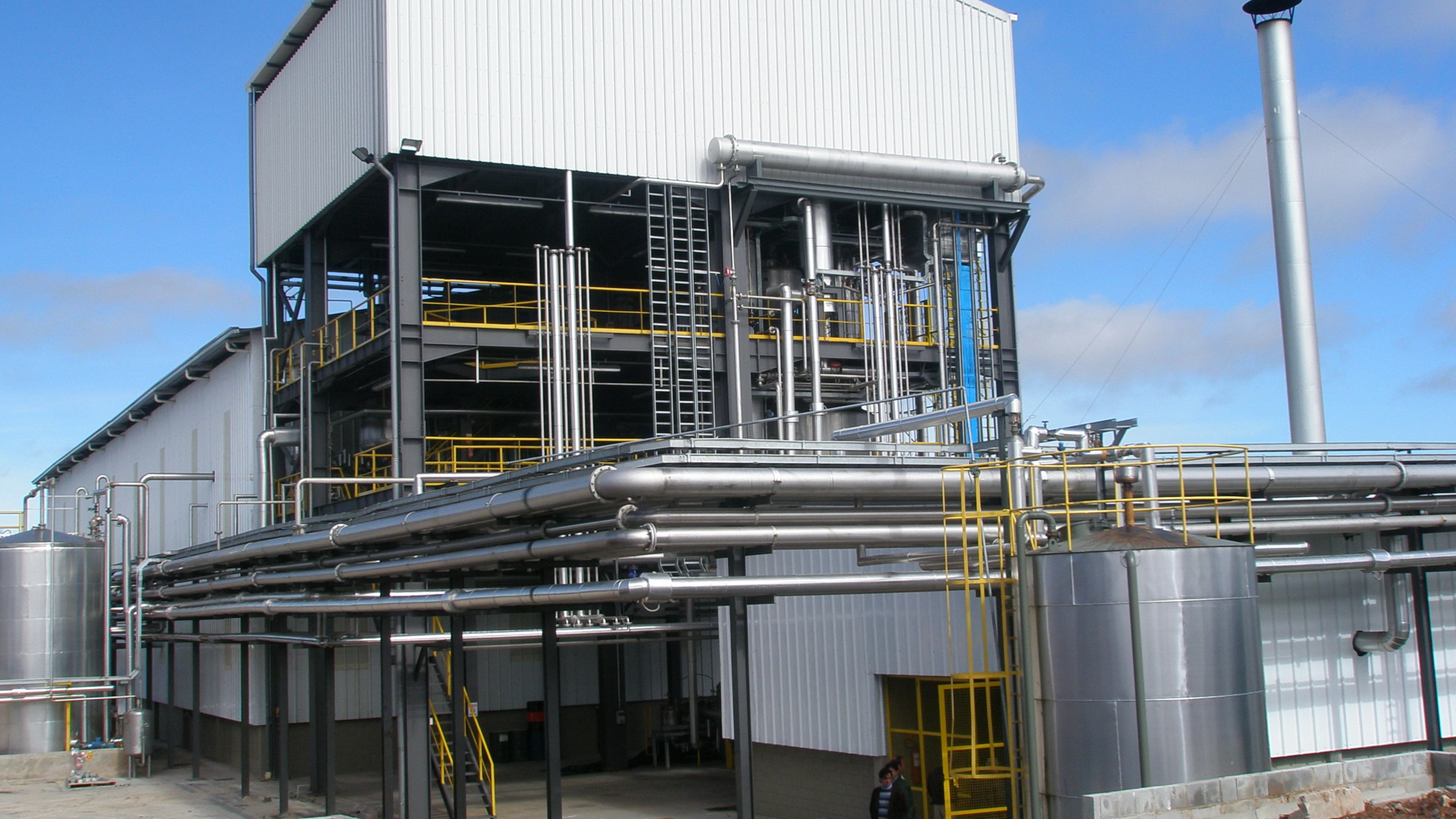 Unidade de destilação de resinas - Indústria química
